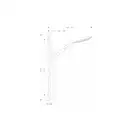 HANSGROHE Душевой гарнитур Raindance Select S 150 3jet со штангой 90 см (цвет - хром/белый) (26626400) фото 2 Aquada.com.ua
