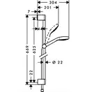 Hansgrohe Crometta 100 Multi Душовий набір, білий/хром (26650400)