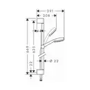 Hansgrohe Crometta 100 Vario 65 Душовий набір, білий/хром (26651400)