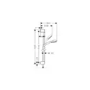 Душевой набор Hansgrohe Crometta белый/хром (26657400) фото 2 Aquada.com.ua