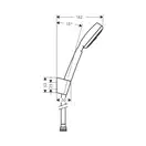 Душовий набір Hansgrohe Crometta 100 Vario 1Jet 160, білий / хром (26665400)