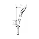 HANSGROHE Душевой набор 1,60м, версия EcoSmart, 9 л/мин, белый/хром Crometta Vario (26694400) фото 2 Aquada.com.ua
