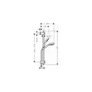 HANSGROHE MySelect E Multi EcoSmart Душевой набор 0,65м (26750400) фото 2 Aquada.com.ua