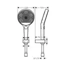 Hansgrohe Rainfinity 130 Набір для душу, Matt White (26852700)
