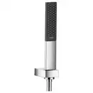 Душевой гарнитур Hansgrohe Rainfinity (цвет - хром/чёрный), 1 тип струи, шланг 1250 мм (26857000) фото 1 Aquada.com.ua