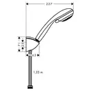 Душевой гарнитур Hansgrohe Crometta (цвет - хром), 3 вида струи (27568000) фото 2 Aquada.com.ua
