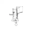 Душевой гарнитур Hansgrohe Raindance Select S (цвет - хром/белый) (27648400) фото 2 Aquada.com.ua