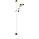 Душовий набір Hansgrohe Raindance Classic 100 3jet, chrome / gold optic (27841090)