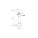Душевой гарнитур Hansgrohe Raindance Select E 150 3jet / Unica'S Puro 0,65 м (27856400) фото 2 Aquada.com.ua