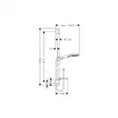 Душевой гарнитур Hansgrohe Raindance Select E (цвет - хром), 3 вида струи (27857000) фото 2 Aquada.com.ua