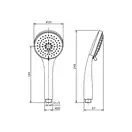Душевой гарнитур Primera Slim (цвет - хром) (103328S) фото 3 Aquada.com.ua