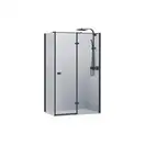 Душевая кабина Devit Up 900 х 900 х h1900 мм правая (профиль - чёрный матовый, стекло - прозрачное) (FEN2110BR) фото 1 Aquada.com.ua