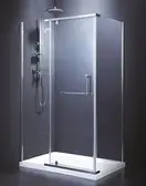 Душевая кабина Devit Comfort 900 х 900 х 1900 мм (профиль нерж. сталь, стекло серое) (FEN2123G) фото 1 Aquada.com.ua