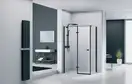 Душевая кабина Devit Up 1200 х 800 х h1900 мм левая (профиль - чёрный матовый, стекло - прозрачное) (FEN2310BL) фото 2 Aquada.com.ua