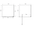 Душевая кабина Primera Frame 100 х 100 х 190 см (стекло серое) (SHRG56106) фото 4 Aquada.com.ua