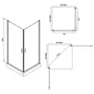 Душова кабіна Qtap Gemini CRM1099SC6 Clear (GEMCRM1099SC6) фото 2 Aquada.com.ua