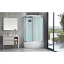 Гідромасажний бокс Qtap SBM12080.2R SAT (Fabric) (QTSBM120802RSAT) фото 3 Aquada.com.ua