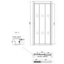 Душові двері в нішу Qtap Unifold CRM208.C4 (UNICRM208C4) фото 2 Aquada.com.ua