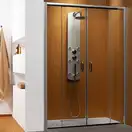 Душевая дверь Radaway Premium Plus DWD 150 + боковая стенка S 150х190 см (профиль - хром; стекло - прозрачное) (33393-01-01N) фото 1 Aquada.com.ua
