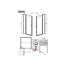 Душевая дверь Radaway Eos II DWJ 110R 110х195 см (профиль - хром; стекло - прозрачное) (3799443-01R) фото 2 Aquada.com.ua