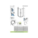 Душевая кабина Radaway Fuenta New PDD 90 L (профиль - хром; стекло - прозрачное) (384001-01-01L) фото 2 Aquada.com.ua