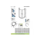 Душевая кабина Radaway Fuenta New PDD 90 R (профиль - хром; стекло - прозрачное) (384001-01-01R) фото 2 Aquada.com.ua