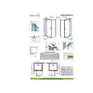 Душевая кабина Radaway Fuenta New KDJ door 90 L (профиль - хром; стекло - прозрачное) (384044-01-01L) фото 2 Aquada.com.ua