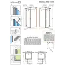 Боковая душевая стенка Radaway Essenza 384052-01-01, прозрачное, петли хром (384052-01-01)