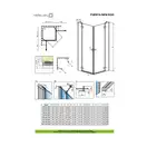 Душевая кабина Radaway Fuenta New KDD 80 L (профиль - хром; стекло - прозрачное) (384061-01-01L) фото 2 Aquada.com.ua