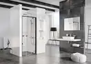 Душевая дверь Ravak Pivot PDOP1 800 х h1900 мм (профиль - чёрный, стекло - прозрачное) (03G40300Z1) фото 2 Aquada.com.ua