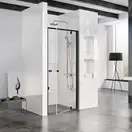 Душевая дверь Ravak Pivot PDOP1 900 х h1900 мм (профиль - чёрный, стекло - прозрачное) (03G70300Z1) фото 1 Aquada.com.ua