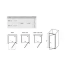 Душевые двери Ravak Pivot PDOP1-90 (профиль - полированный алюминий; стекло - Transparent (прозрачный)) (03G70C00Z1) фото 2 Aquada.com.ua