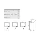 Душевые двери Ravak Pivot PDOP2-100 (профиль - полированный алюминий; стекло - Transparent (прозрачный)) (03GA0C00Z1) фото 2 Aquada.com.ua