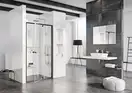 Душевая дверь Ravak Pivot PDOP2 110 х h1900 мм (профиль - чёрный, стекло - прозрачное) (03GD0300Z1) фото 2 Aquada.com.ua