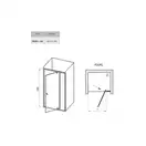 Душевая дверь Ravak Pivot PDOP2 110 х h1900 мм (профиль - чёрный, стекло - прозрачное) (03GD0300Z1) фото 3 Aquada.com.ua