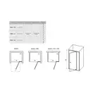 Душевые двери Ravak Pivot PDOP2-120 (профиль - белый; стекло - Transparent (прозрачный)) (03GG0100Z1)