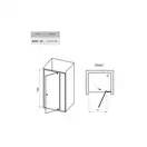 Душевая дверь Ravak Pivot PDOP2 120 х h1900 мм (профиль - чёрный, стекло - прозрачное) (03GG0300Z1) фото 3 Aquada.com.ua