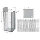 Душевая кабина Ravak SmartLine SMSD2-90 (B) L хром+transparent (0SL7BA00Z1) фото 2 Aquada.com.ua