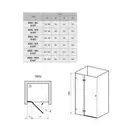 Душевые двери Ravak Brilliant BSD2-90 A-L (профиль - хром; стекло - Transparent (прозрачный)) (0UL7AA00Z1) фото 2 Aquada.com.ua