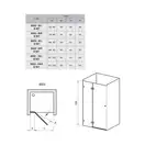 Душевые двери Ravak Brilliant BSD2-100 A-L (профиль - хром; стекло - Transparent (прозрачный)) (0ULAAA00Z1) фото 2 Aquada.com.ua