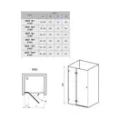 Душевые двери Ravak Brilliant BSD2-90 A-R (профиль - хром; стекло - Transparent (прозрачный)) (0UP7AA00Z1) фото 2 Aquada.com.ua