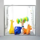 Душевая дверь Ravak Blix BLDP4-130 (профиль - полированный алюминий; стекло - Grape (мат)) (0YVJ0C00ZG)