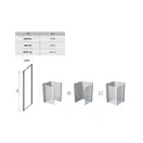 Неподвижная стенка Ravak SmartLine SMPS 100 P хром+Transparent (прозрачный) (9SPA0A00Z1) фото 4 Aquada.com.ua