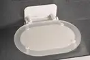 Сиденье для душа Ravak Ovo CHROME CLEAR/WHITE (B8F0000028) фото 1 Aquada.com.ua