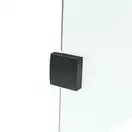VOLLE DE LA NOCHE душевая кабина 90*90*200см (стекла + двери) угловая, реверсивная, распашная, стекло прозрачное 8мм (10-40-192black) фото 3 Aquada.com.ua
