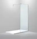 VOLLE Стенка Walk-In 90*190см, прозрачное стекло 8мм + профиль стеновой 1900мм для Walk-IN + держатель стекла (D) 1000мм (18-08-90+01-01+05D-100) фото 1 Aquada.com.ua