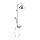Душевая с термостатом Axor Showers/Front Showerpipe цвет Polished Red Gold (26020000) фото 2 Aquada.com.ua