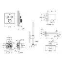 GROHE  Набор скрытого монтажа для душа Smartcontrol Cube (23409SC0)