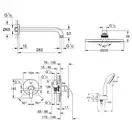 GROHE Набор скрытого монтажа для душа Eurosmart (25183004) фото 2 Aquada.com.ua