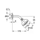 Душовий комплект прихованого монтажу Grohe EX Euroeco New (26000004)